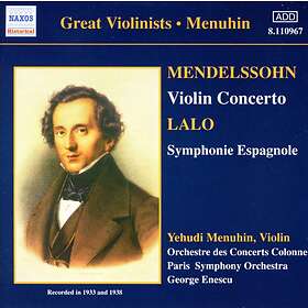 Felix Mendelssohn Lalo: Symphonie Espagnole; Mendelssohn: Violin Concertos in E minor CD