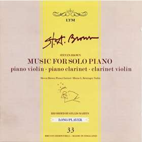 Steven Brown Music For Solo Piano CD