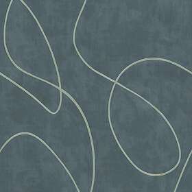 Eijffinger Fototapet Artifact väggbild Painted Lines Indigo 312487