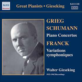 Walter Gieseking - Schumann; Grieg: Piano Concertos CD