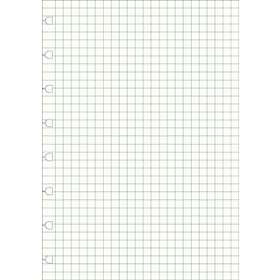 A5 Notebook refill squared paper white