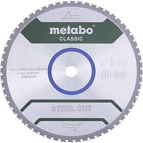 Metabo STEEL CUT CLASSIC 628669000 Cirkelsågblad 355 x 25,4 2,5 mm Antal tänder (per tum): 72 1 st