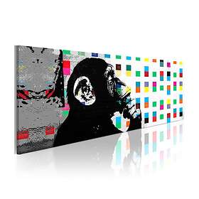 Arkiio Tavla Banksy The Thinker Monkey II 120x40 A3-N6348