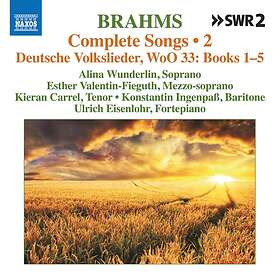 Alina Wunderlin Brahms: Complete Songs, Vol. 2 CD
