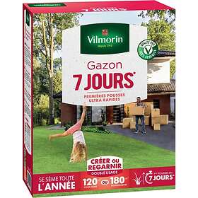 Vilmorin Graines de gazon 7 jours 3kg 120-180m²