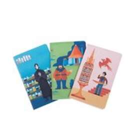 Harry Potter: Exploring Hogwarts Sewn Pocket Notebook Collection: Set of 3