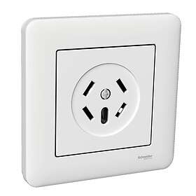 Schneider Electric Exxact Primo Rikstelefonuttag 4-polig, snabbanslutning