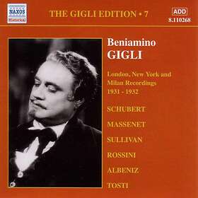 Sir Paolo Tosti Baniamino Gigli Edition Vol 7 CD