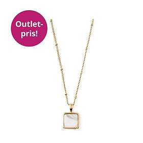 Orelia Howlite Square Charm Halsband