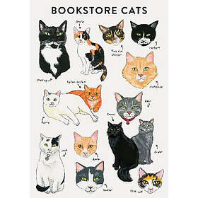 Mount: Bibliophile Flexi Journal Bookstore Cats