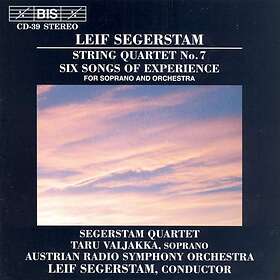 Leif Segerstam Segerstam: Six Songs of Experience;String Quartet No 7 CD