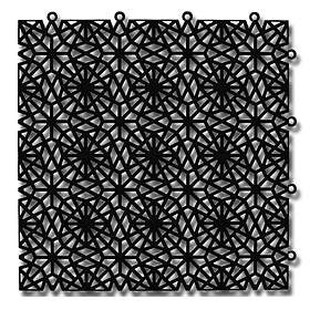 Bergo Golvplatta Royal Silk Black Platta