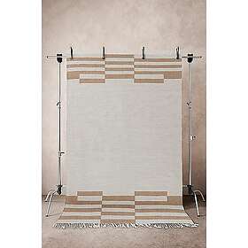 Jotex MAJJAT jutematta 200x300 cm Naturvit/rost 300 200