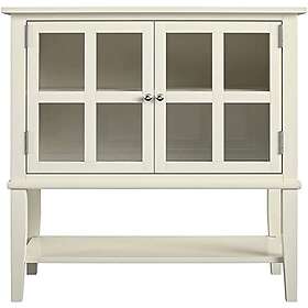 Dorel Home Skåp med två dörrar Franklin White Painted MDF 80 78