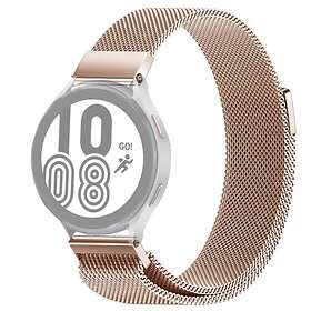 Skalo Milanese Loop till Samsung Watch 4 Classic 42mm Roséguld