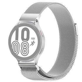 Skalo Milanese Loop till Samsung Watch 4 Classic 46mm Silver