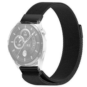 Skalo Milanese Loop till Huawei Watch 3/3 Pro Svart