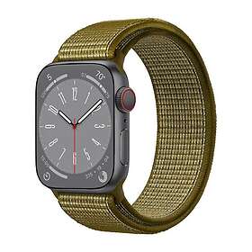 Nylon Armband Apple Watch 8 (41mm) Olive flak