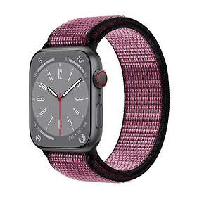 Nylon Armband Apple Watch 8 (41mm) True Berry