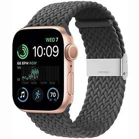 Flätat Elastiskt Armband Apple Watch SE 2022 44mm Skygrey
