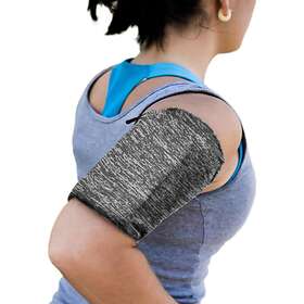 A-One Brand Elastic Fabric Armband XL Running Fitness Grå