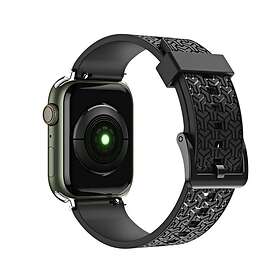 A-One Brand Apple Watch 2/3/4/5/6/7/SE (38/40/41mm) Armband Svart