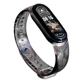Ruhtel Silicone Ersättningsarmband till Xiaomi Mi Band 4/3 Svart