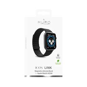 Puro Icon Link Armband Apple Watch 42/44 Mm Svart