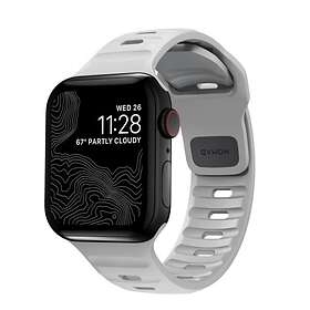 Nomad Apple Watch 42/44/45mm/Apple Watch Ultra Armband Sport Strap M/L FKM V2 Lunar Gray