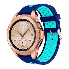Lux-Case Samsung Galaxy Watch (42mm) klockarmband silikon tvåfärgad ihålig – Mör