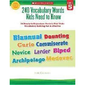 Linda Beech: 240 Vocabulary Words Kids Need To Know: Grade 5