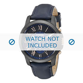 Fossil klockarmband FS-5061 Läder Blå 22mm