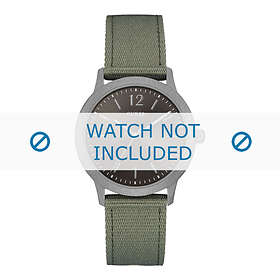 Guess klockarmband W0976G3 Textil Grön 20mm default sömmar