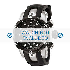 Invicta klockarmband 0947 Venom Reserve Gummi / plast Svart 22mm