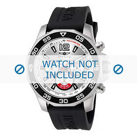 Invicta klockarmband 7430 Gummi Svart 22mm