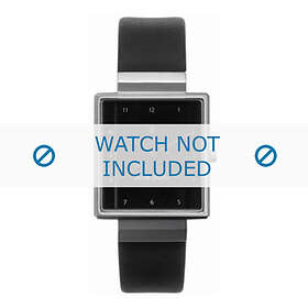 Jacob Jensen klockarmband 865 / 866 885 886 Läder Svart 19mm