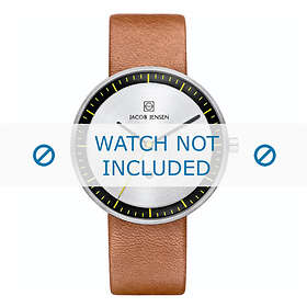 Jacob Jensen klockarmband Strata 281 Läder Konjak 16mm