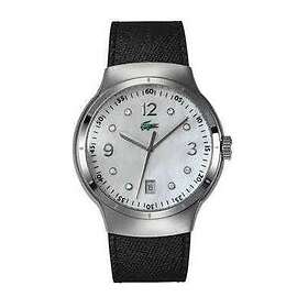 Lacoste klockarmband 2000374 / LC-09-3-14-0060 Läder Svart 21mm sömmar svart