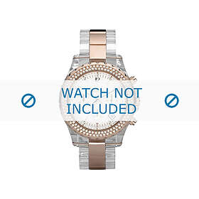 Michael Kors klockarmband MK5323 Plast Transparent 22mm