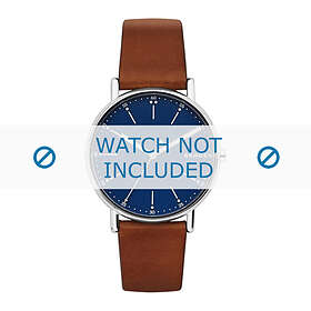 Skagen klockarmband SKW6355 Mjukt läder Konjak