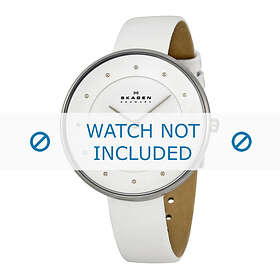 Skagen klockarmband SKW2136 Läder Vit 14mm