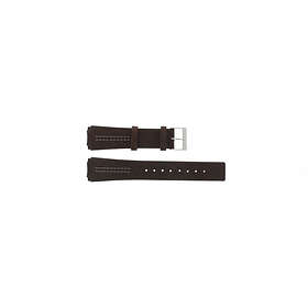 Skagen klockarmband 433LSL Push Pin / No screws Läder Brun 20mm sömmar vitt
