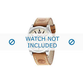 Timberland klockarmband 14641JS-07 Läder Brun 24mm sömmar vitt