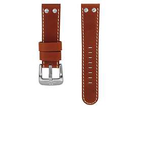 TW Steel klockarmband TWB24S / TW24S Läder Konjak 22mm sömmar vitt