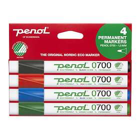 Penol 0-700 perm 1.5mm 4 färg Permanent Marker