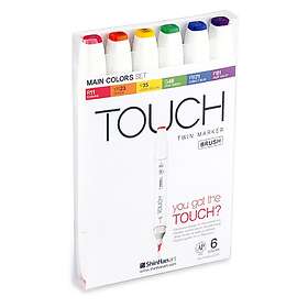 Touch Twin Brush Marker 6-set Main