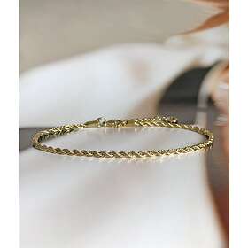 astrid&agnes TWINNIE ANKLET fotlänk armband Guld