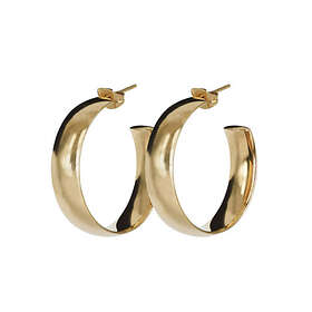 astrid&agnes KLARA Wide 30mm örhänge Guld