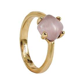 astrid&agnes VICTORIA Guld/Rosa ring L