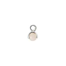 CU Jewellery Letters stone 10 rose quartz pend silver